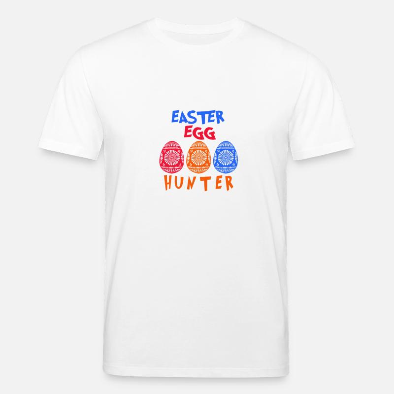 chasseurs d'oeufs de Pâques - T-shirt bio CREATOR Stanley/Stella Unisexe - blanc