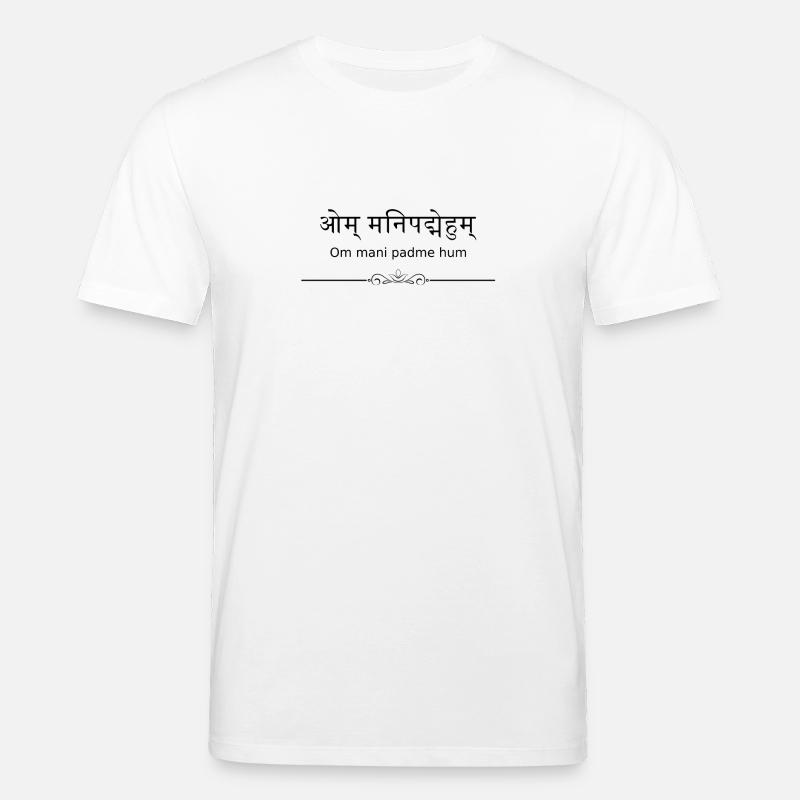 om mani padme hum - T-shirt bio CREATOR Stanley/Stella Unisexe - blanc