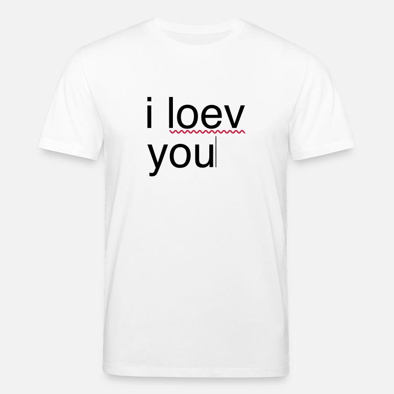 ich liebe dich Fehler - Stanley/Stella Unisex Bio-T-Shirt CREATOR - Weiß