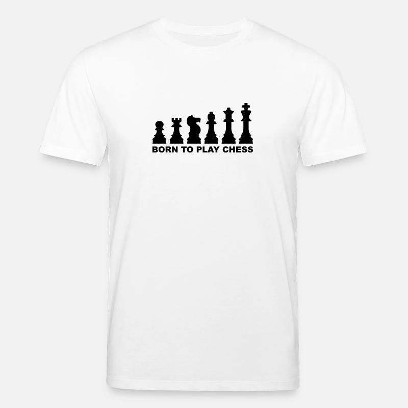 Evolution Chess - Stanley/Stella CREATOR Unisex Organic T-Shirt - white