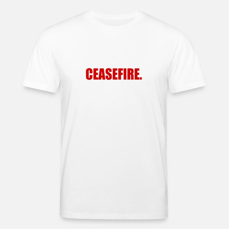 Ceasefire - T-shirt bio CREATOR Stanley/Stella Unisexe - blanc