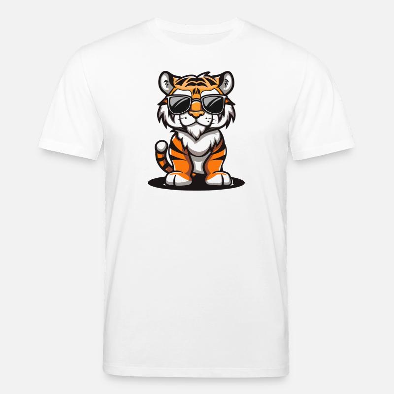 Tiger Comic Cool - Stanley/Stella Unisex Bio-T-Shirt CREATOR - Weiß