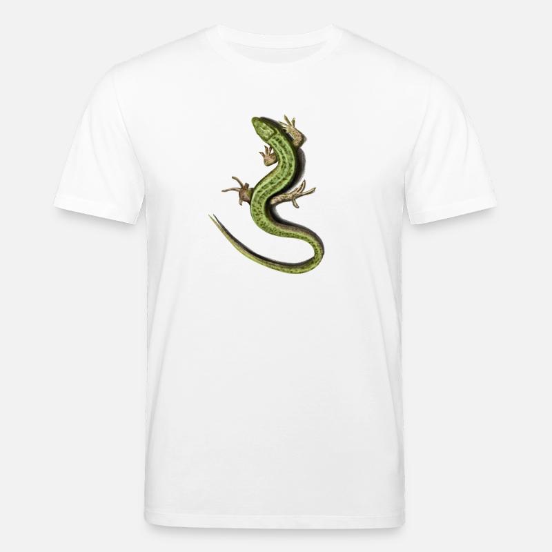 Eidechse - Stanley/Stella Unisex Bio-T-Shirt CREATOR  - Weiß