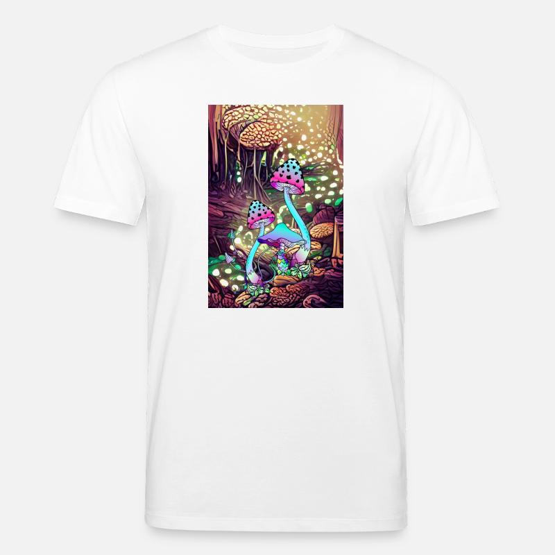 Magic Mushroom Landscape artwork - Stanley/Stella Unisex Bio-T-Shirt CREATOR  - Weiß
