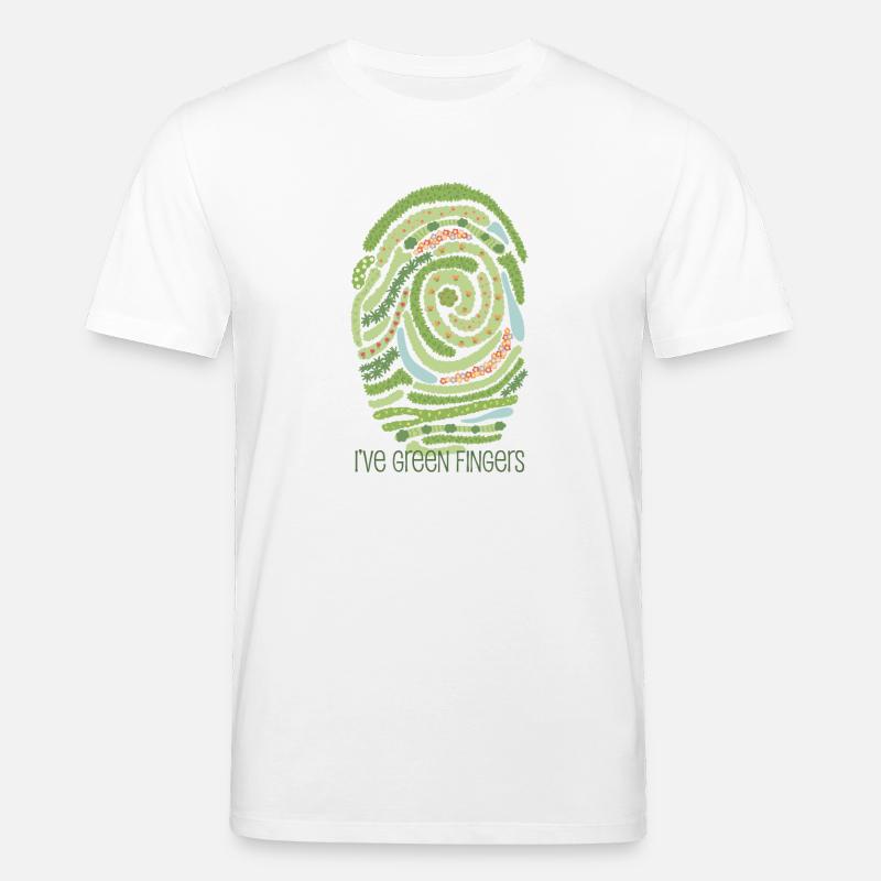 Garten-Fingerabdruck - Stanley/Stella Unisex Bio-T-Shirt CREATOR  - Weiß