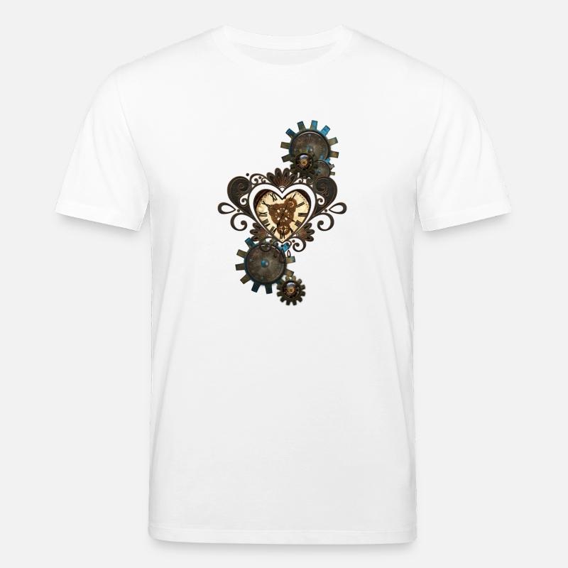 Das Herz des Steampunk - Stanley/Stella Unisex Bio-T-Shirt CREATOR  - Weiß