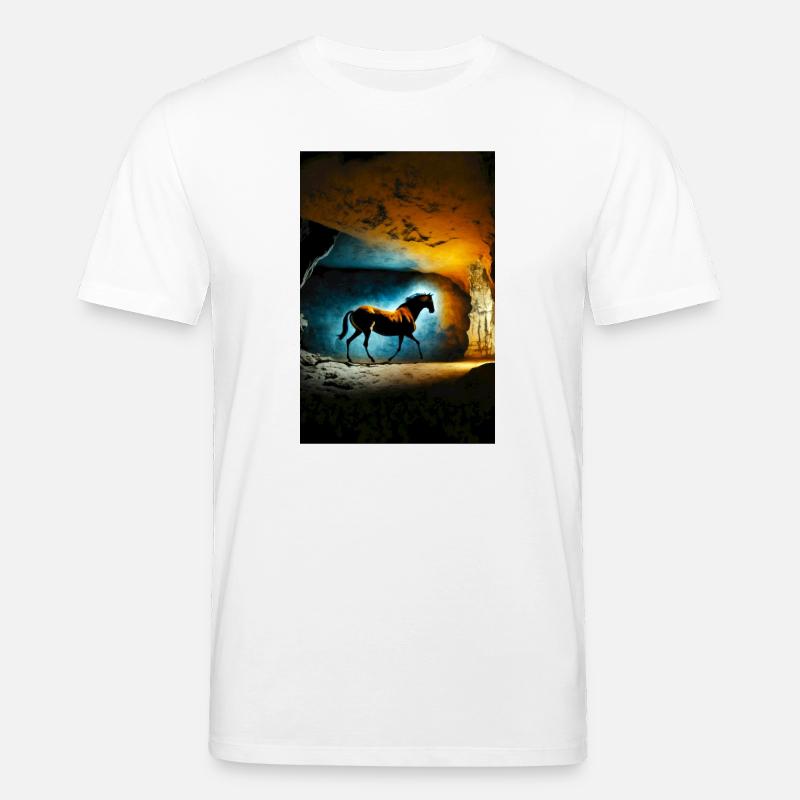 Prähistorisches Pferd 01 - Stanley/Stella Unisex Bio-T-Shirt CREATOR  - Weiß
