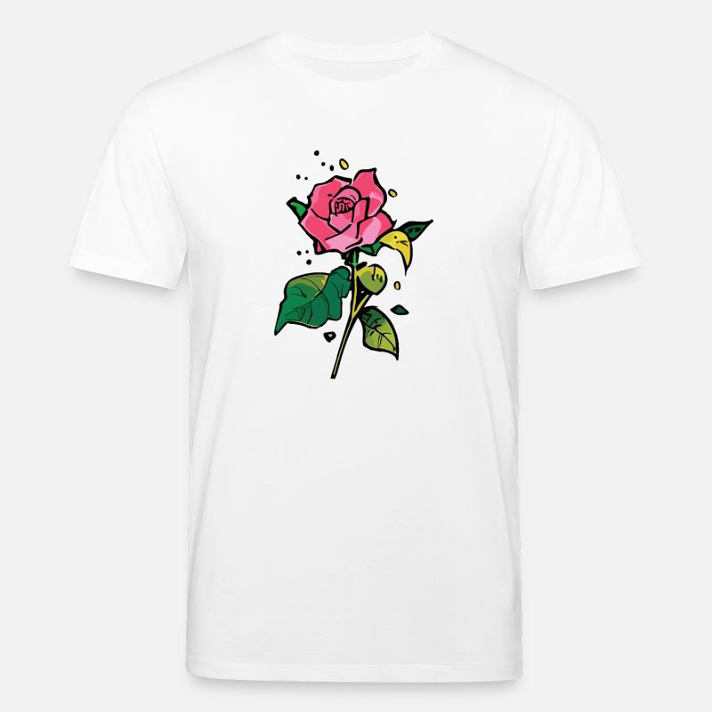Eine hübsche Rose - Stanley/Stella Unisex Bio-T-Shirt CREATOR  - Weiß