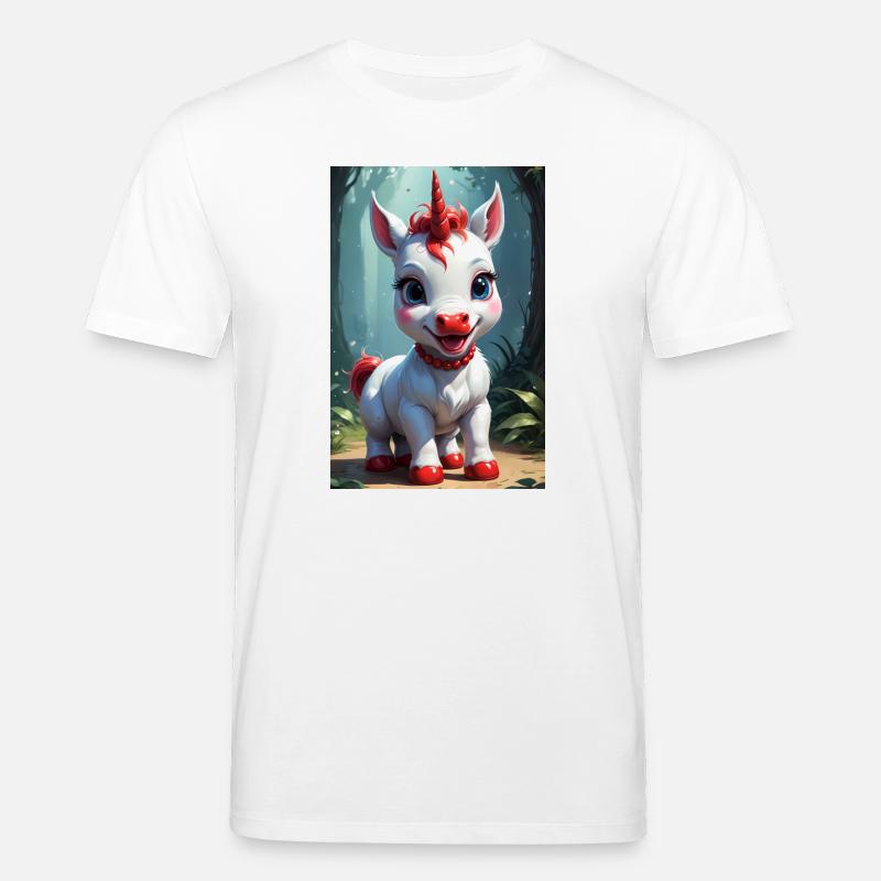 Süßes Einhorn - Stanley/Stella Unisex Bio-T-Shirt CREATOR  - Weiß