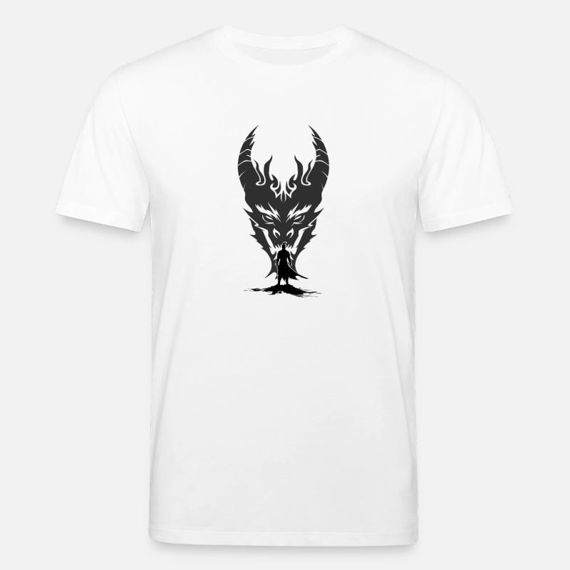 Drachenmasken Silhouette - Stanley/Stella Unisex Bio-T-Shirt CREATOR  - Weiß