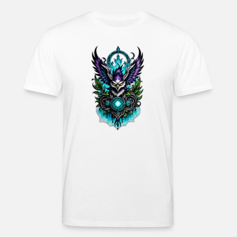 Eule mit magischen Elementen. - Stanley/Stella Unisex Bio-T-Shirt CREATOR  - Weiß