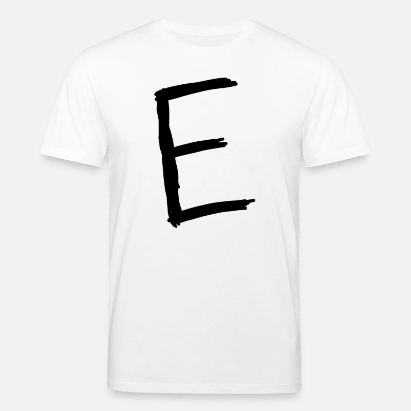 Buchstaben E - Stanley/Stella Unisex Bio-T-Shirt CREATOR  - Weiß