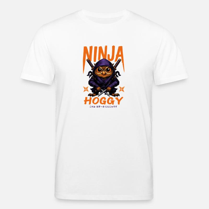 Ninja Eulen Hoggy - Stanley/Stella Unisex Bio-T-Shirt CREATOR - Weiß