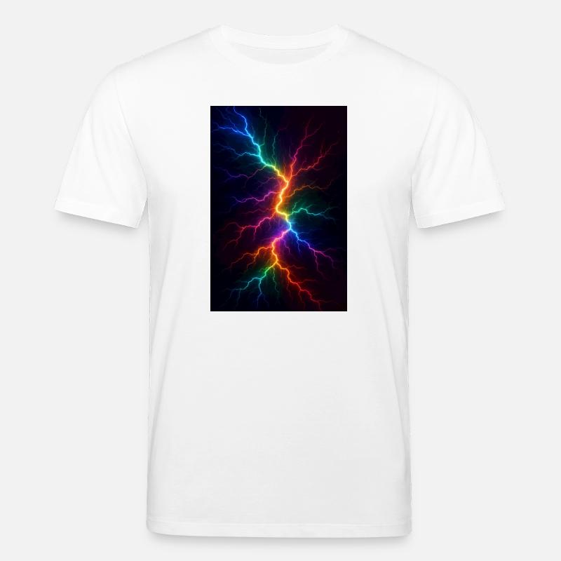 Regenbogen Blitzsturm - Stanley/Stella Unisex Bio-T-Shirt CREATOR  - Weiß