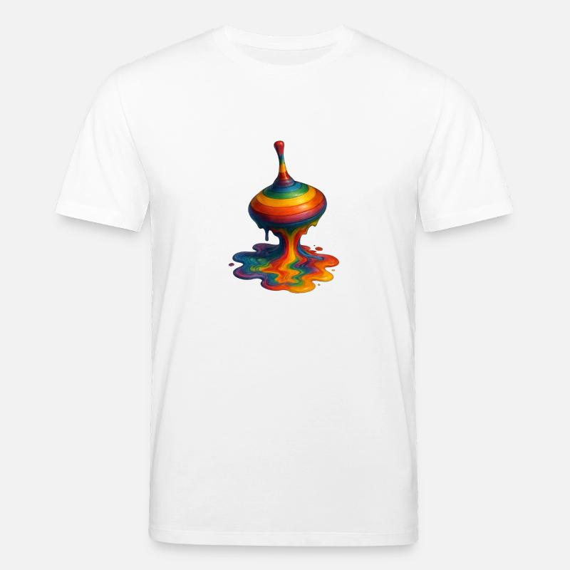 Schmelzender Kreisel - Stanley/Stella Unisex Bio-T-Shirt CREATOR  - Weiß