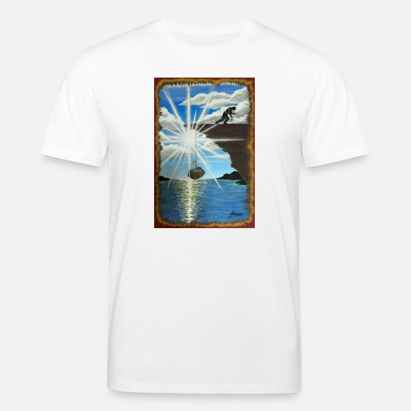 Leben ist schwer - Stanley/Stella Unisex Bio-T-Shirt CREATOR  - Weiß