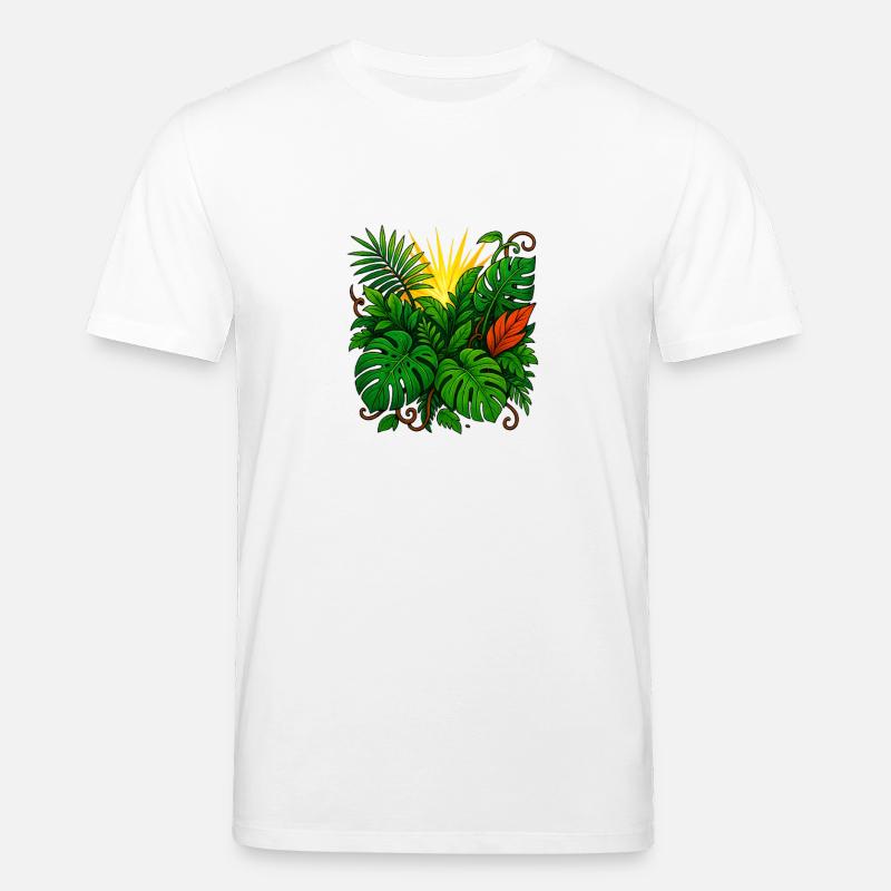 Sunbeam Jungle Burst - Stanley/Stella Unisex Bio-T-Shirt CREATOR  - Weiß