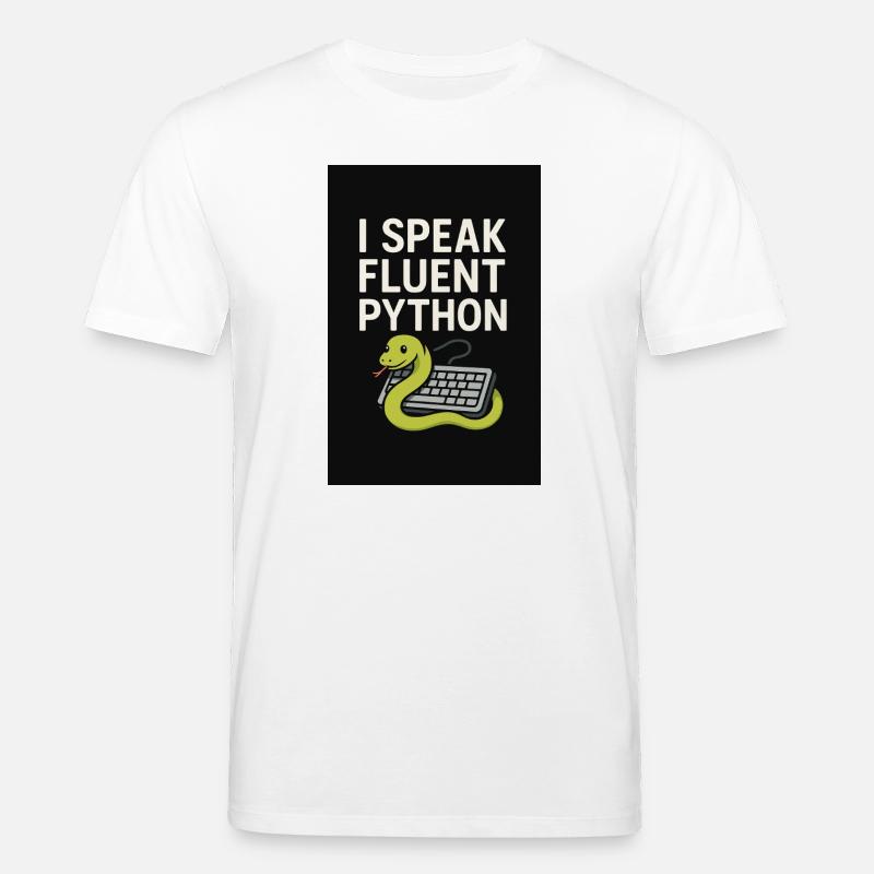 Python-Codierungsschlange - Stanley/Stella Unisex Bio-T-Shirt CREATOR  - Weiß