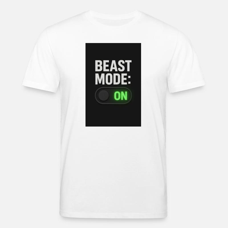 Beast Mod einschalten Schalter Design - Stanley/Stella Unisex Bio-T-Shirt CREATOR  - Weiß