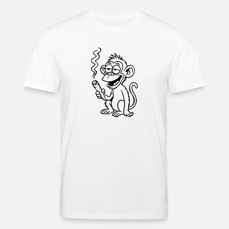 Der Affe peilt ein bisschen anders - Stanley/Stella Unisex Bio-T-Shirt CREATOR  - Weiß