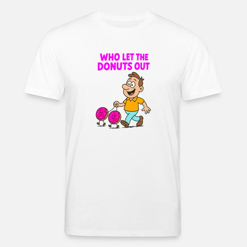 Conception d’expression de beignet humoristique - T-shirt bio CREATOR Stanley/Stella Unisexe - blanc