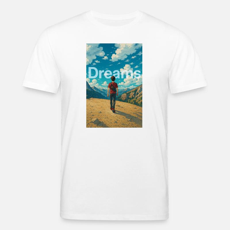 Träumer in den Bergen - Stanley/Stella Unisex Bio-T-Shirt CREATOR  - Weiß