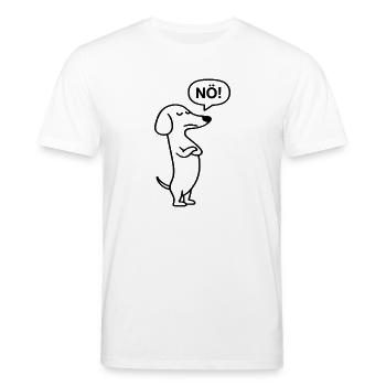 Nö! - Stanley/Stella Unisex Bio-T-Shirt CREATOR  - Weiß - Vorne - Alina (178cm) & Michal (187cm)