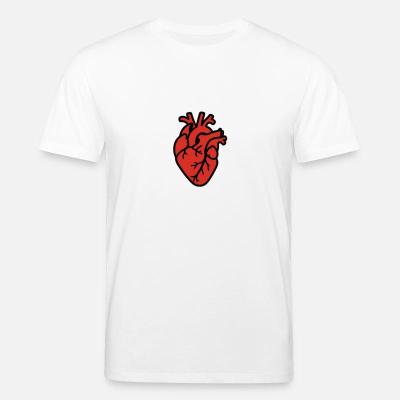 cuore_anatomico - Stanley/Stella Unisex Bio-T-Shirt CREATOR  - Weiß