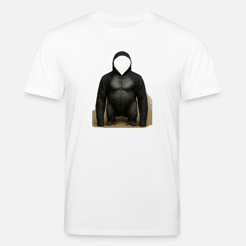 Shadow Gorilla Kapuzenpullover Design - Stanley/Stella Unisex Bio-T-Shirt CREATOR  - Weiß
