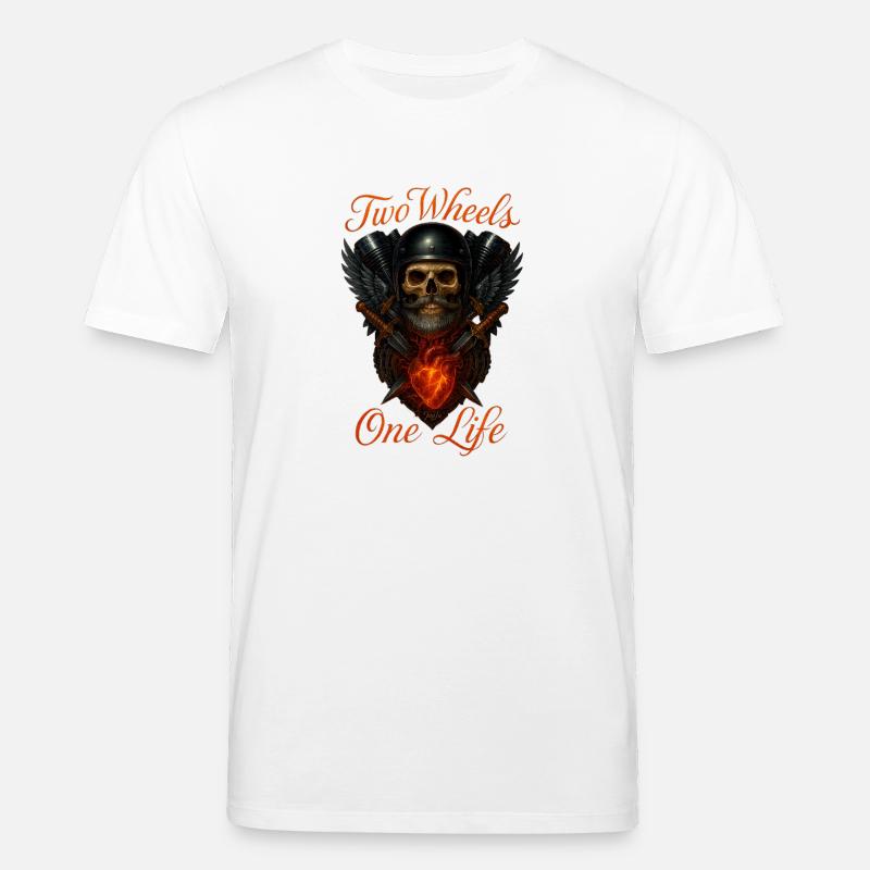 Zwei Räder, Ein Leben - Stanley/Stella Unisex Bio-T-Shirt CREATOR  - Weiß