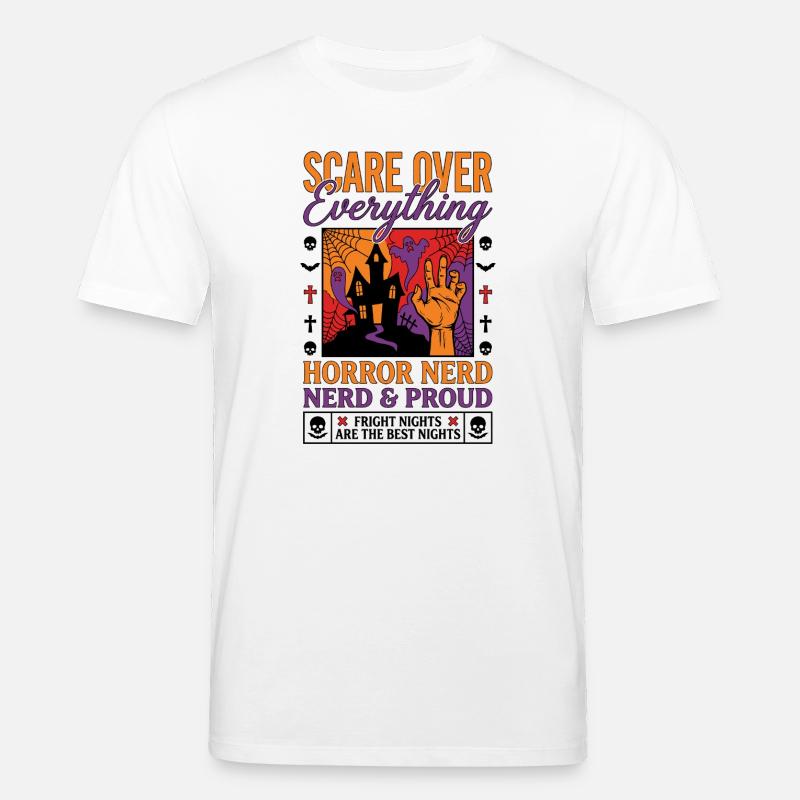 Horror Nerd Pride Design - Stanley/Stella CREATOR Unisex Organic T-Shirt - white