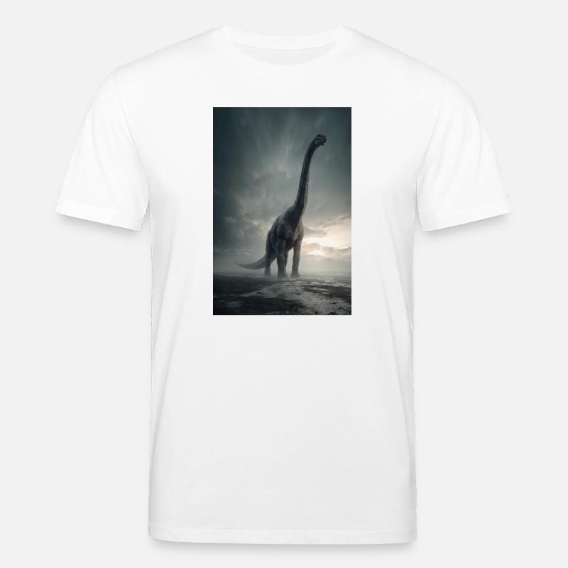Aube du sauropode brouillé - T-shirt bio CREATOR Stanley/Stella Unisexe - blanc
