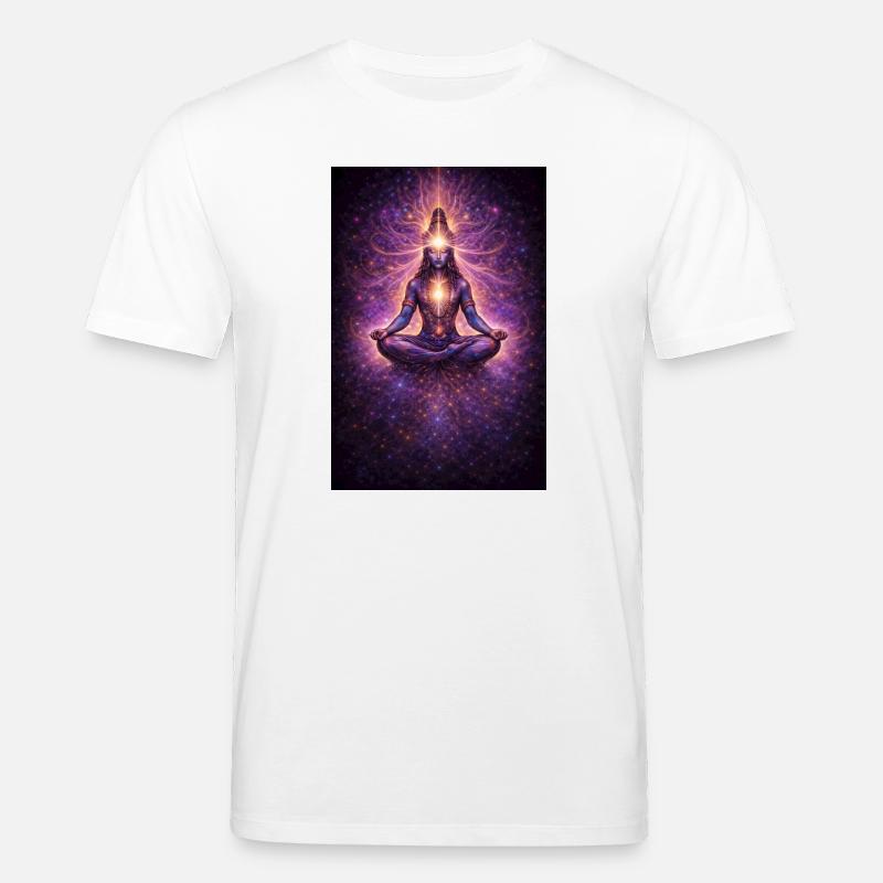 Kosmische Chakra-Meditation - Stanley/Stella Unisex Bio-T-Shirt CREATOR  - Weiß