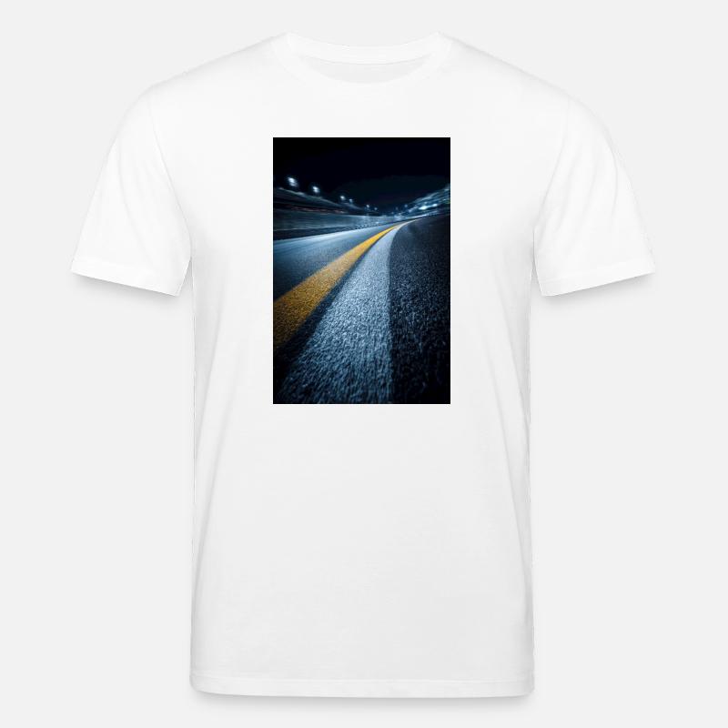 Mitternachts-Streckenhorizont - Stanley/Stella Unisex Bio-T-Shirt CREATOR  - Weiß