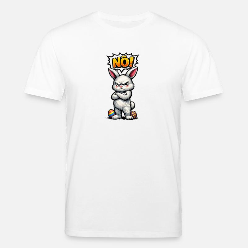 Lower Austrian Bunny Comic Easter Gift - Stanley/Stella CREATOR Unisex Organic T-Shirt - white