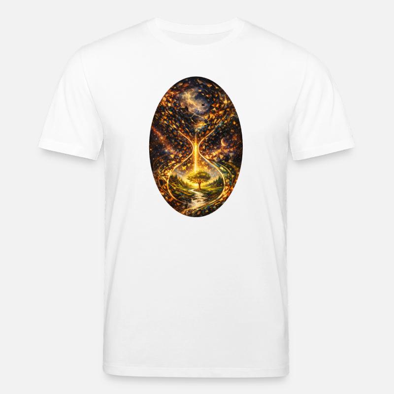 Time Tree Cosmos Light Path - Stanley/Stella CREATOR Unisex Organic T-Shirt - white