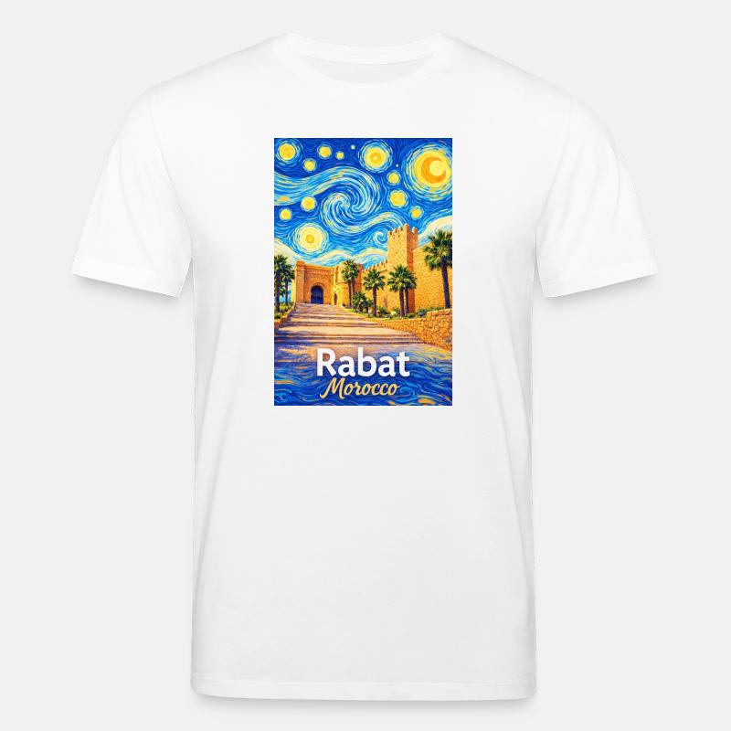 Rabat Morocco Starry Night - Stanley/Stella Unisex Bio-T-Shirt CREATOR  - Weiß