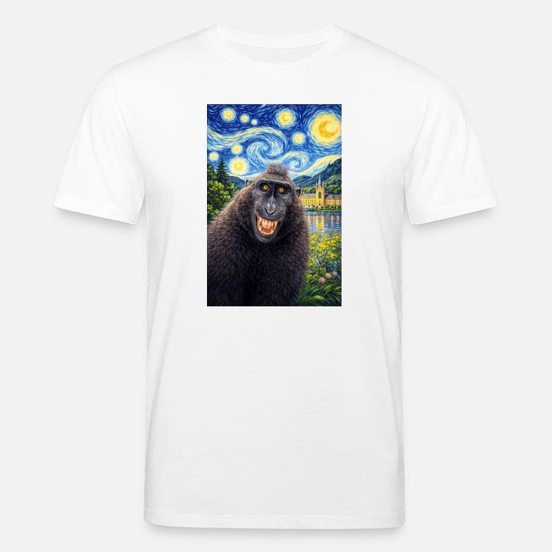 Makake Sternennacht - Stanley/Stella Unisex Bio-T-Shirt CREATOR - Weiß