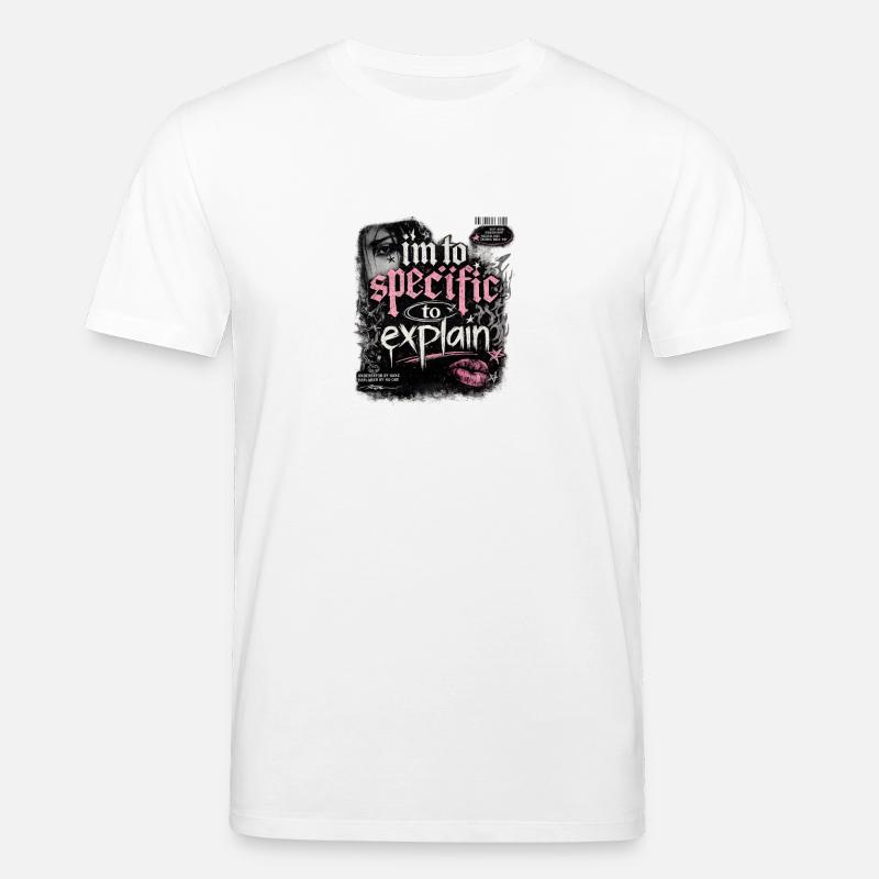 Trop précis pour expliquer – Gothic Pink - T-shirt bio CREATOR Stanley/Stella Unisexe - blanc