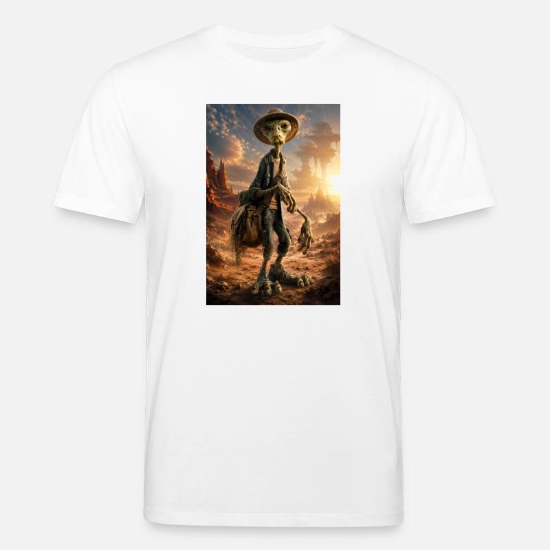 Staubiger Anhalter in Dunes - Stanley/Stella Unisex Bio-T-Shirt CREATOR  - Weiß