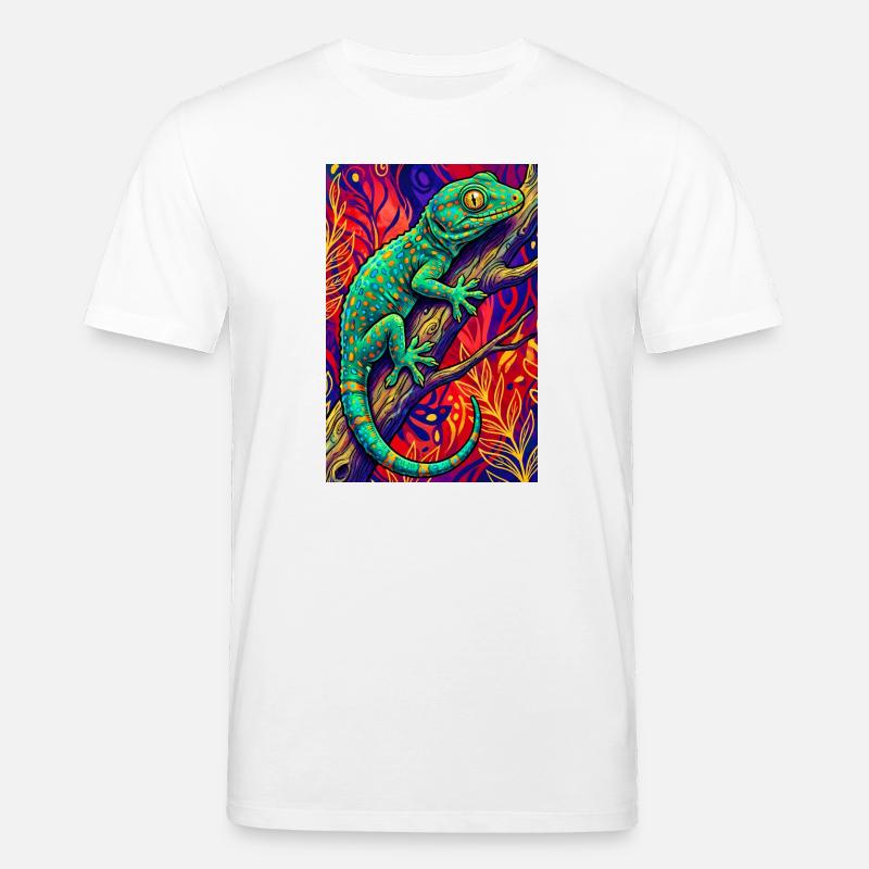 Gecko - T-shirt bio CREATOR Stanley/Stella Unisexe - blanc