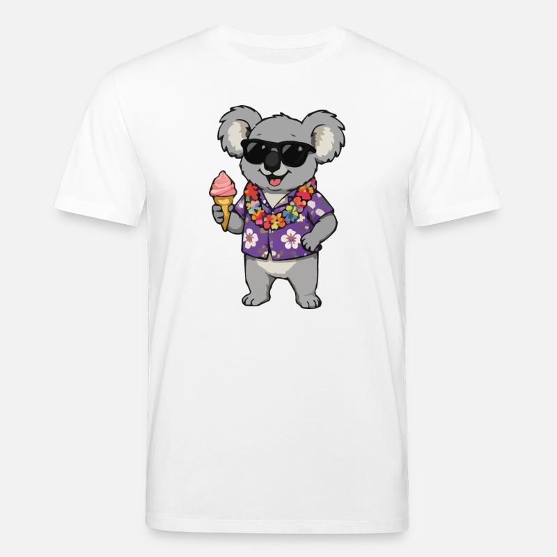 Koala Hawaii Eis - Stanley/Stella CREATOR Unisex Organic T-Shirt - white