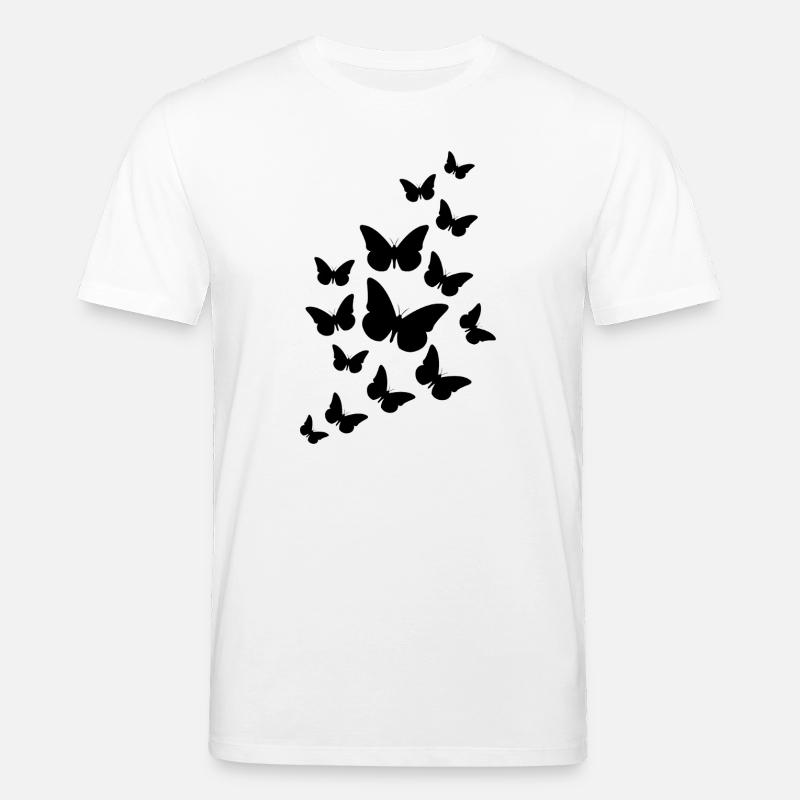 Flatternde Schmetterlinge - Stanley/Stella Unisex Bio-T-Shirt CREATOR - Weiß