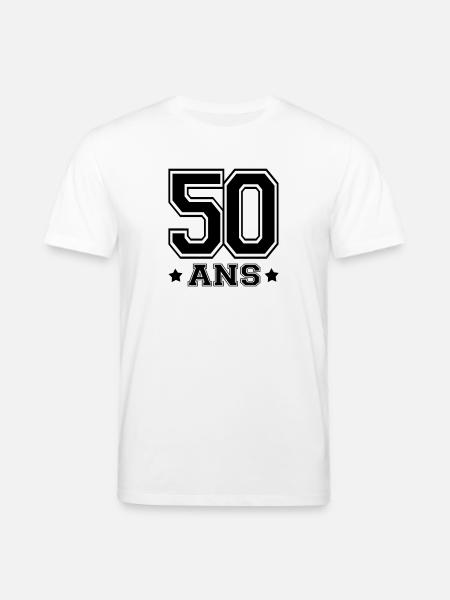 50 ANS - T-shirt bio CREATOR Stanley/Stella Unisexe - blanc