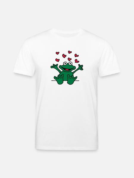 heart_frog_1220113c_a - Stanley/Stella Unisex Bio-T-Shirt CREATOR - Weiß