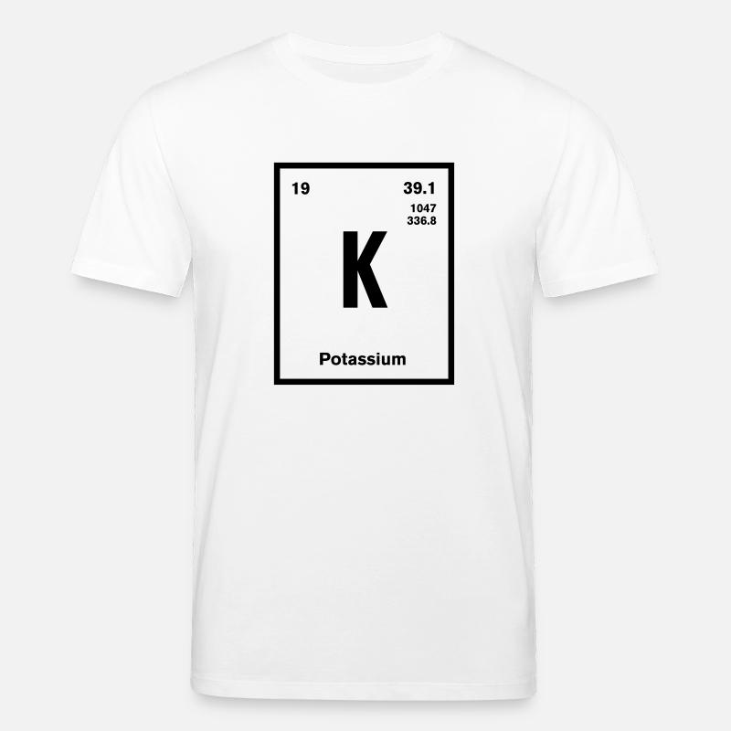 Potassium Element im Periodensystem - Stanley/Stella Unisex Bio-T-Shirt CREATOR  - Weiß