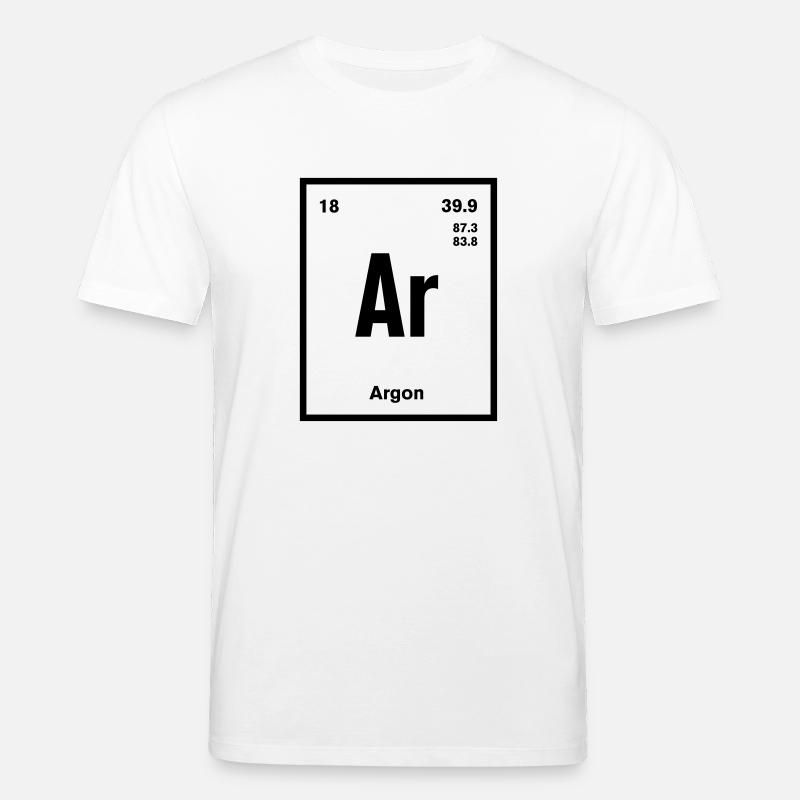 Argon Element im Periodensystem - Stanley/Stella Unisex Bio-T-Shirt CREATOR  - Weiß