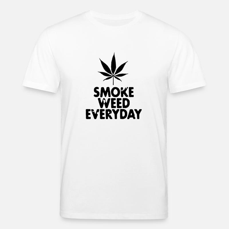 smoke weed everyday leaf - T-shirt bio CREATOR Stanley/Stella Unisexe - blanc