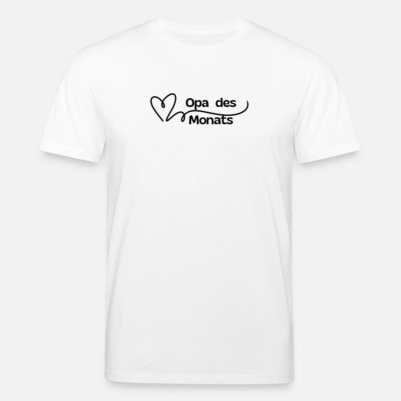 Papi du mois Coeur - T-shirt bio CREATOR Stanley/Stella Unisexe - blanc