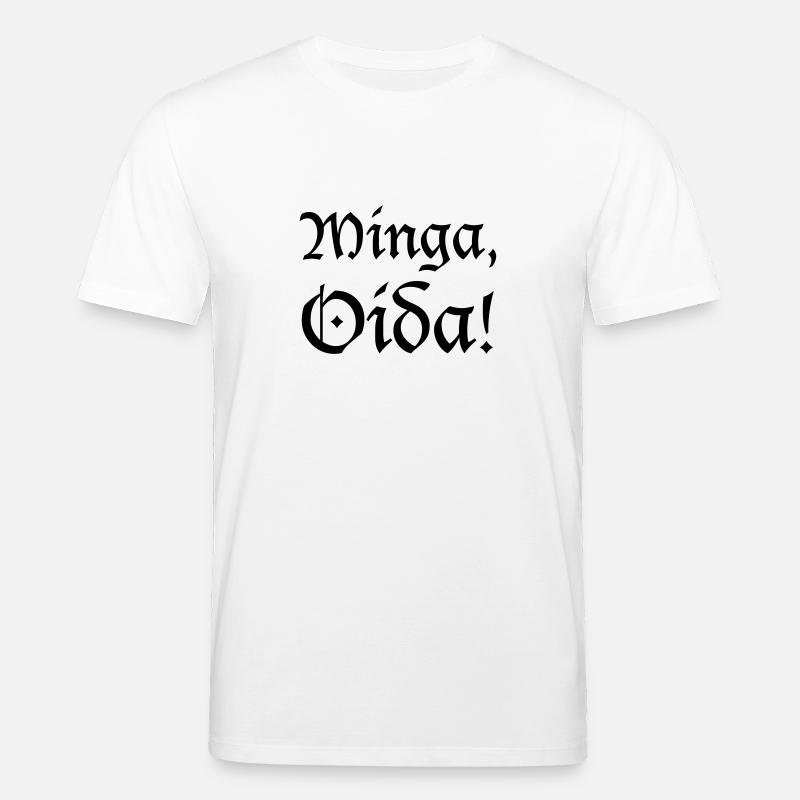 Minga, Oida - T-shirt bio CREATOR Stanley/Stella Unisexe - blanc